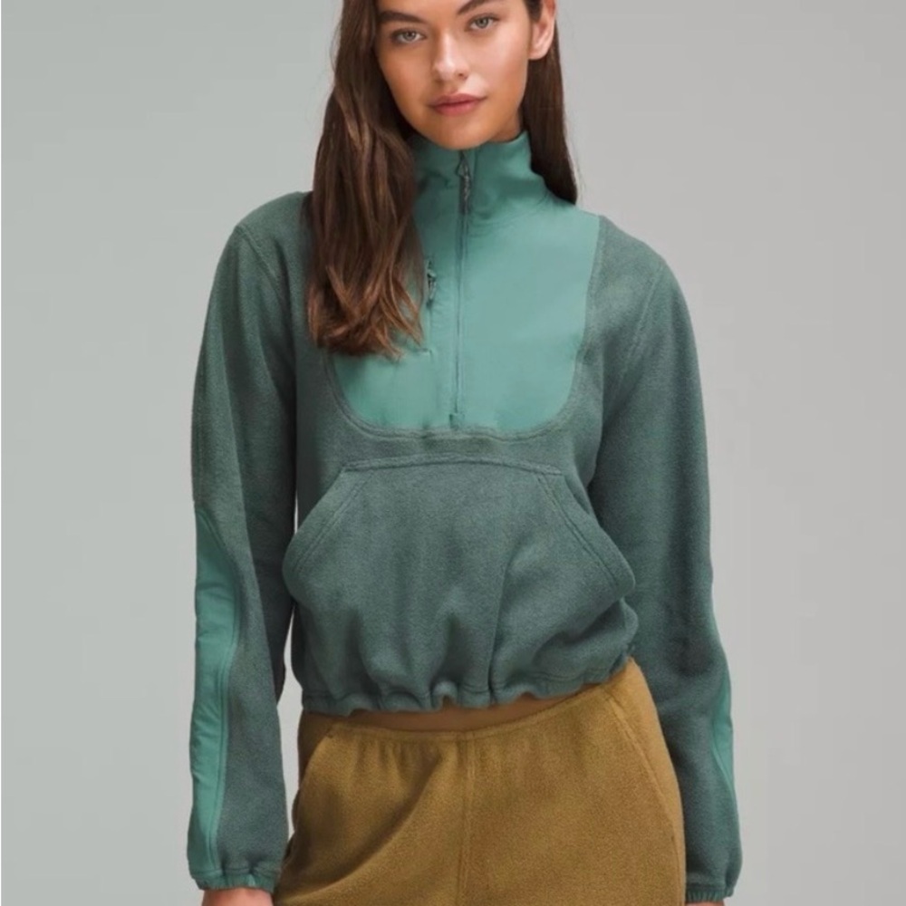 lululemon athletica Green Half-Zip Sweater